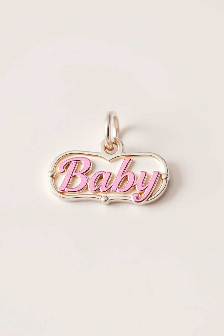 Sterling Silver Pink Birth Certificate