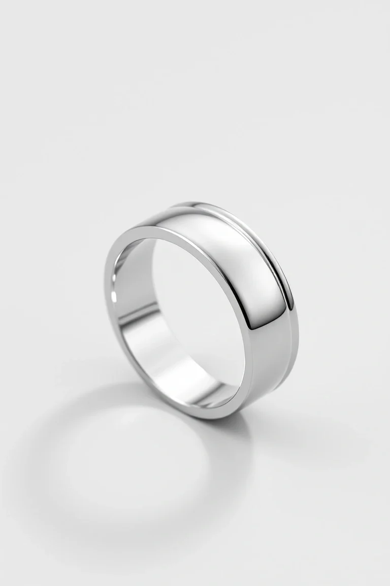 Sterling Silver Polished Ring/Size 8