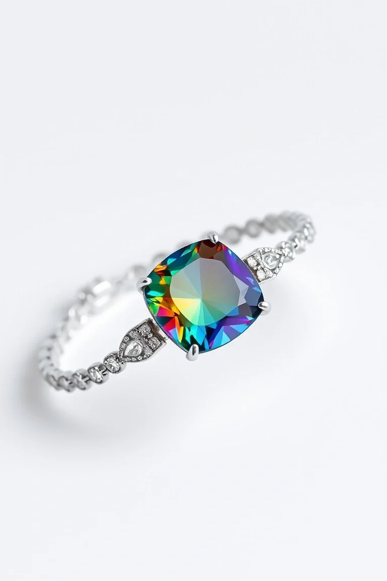 Sterling Silver Rainbow Bracelet