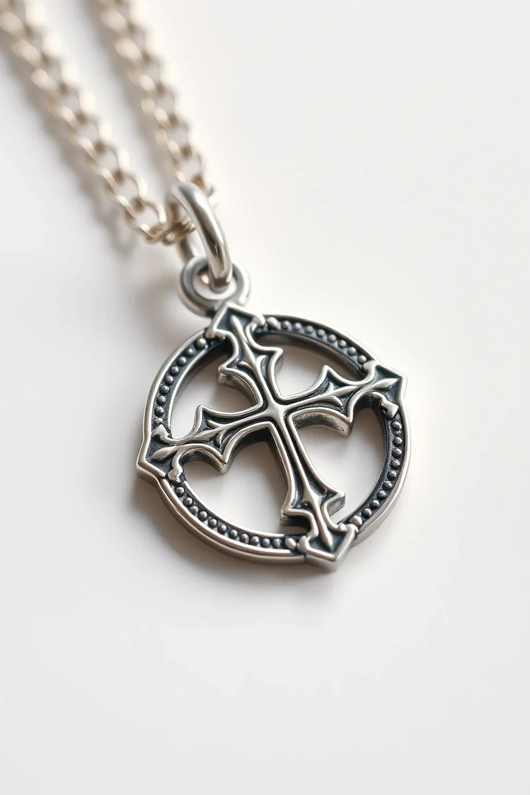 Sterling Silver Religious Charm