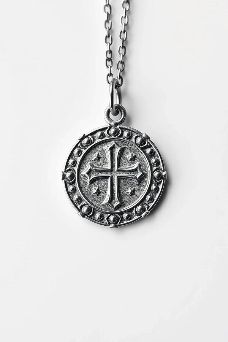 Sterling Silver Religious Medal