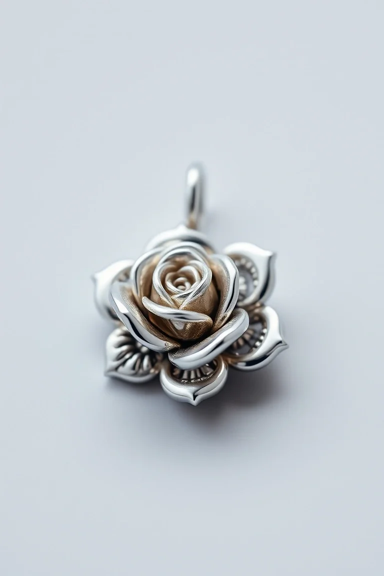 Sterling Silver Rose