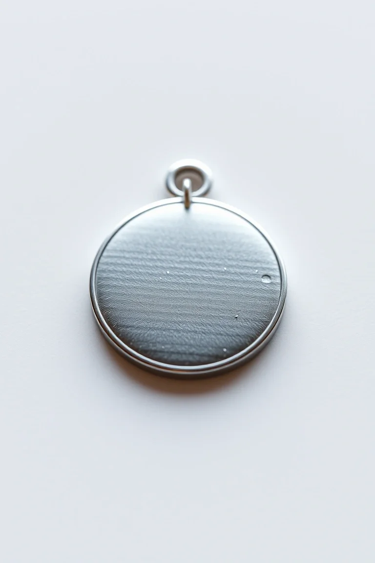 Sterling Silver Round Disc