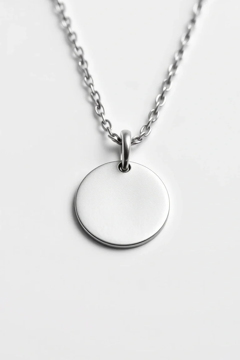 Sterling Silver Round Disc