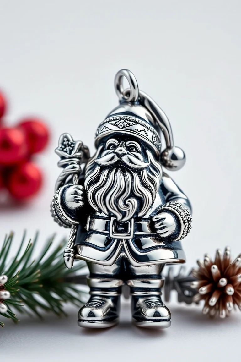 Sterling Silver Santa