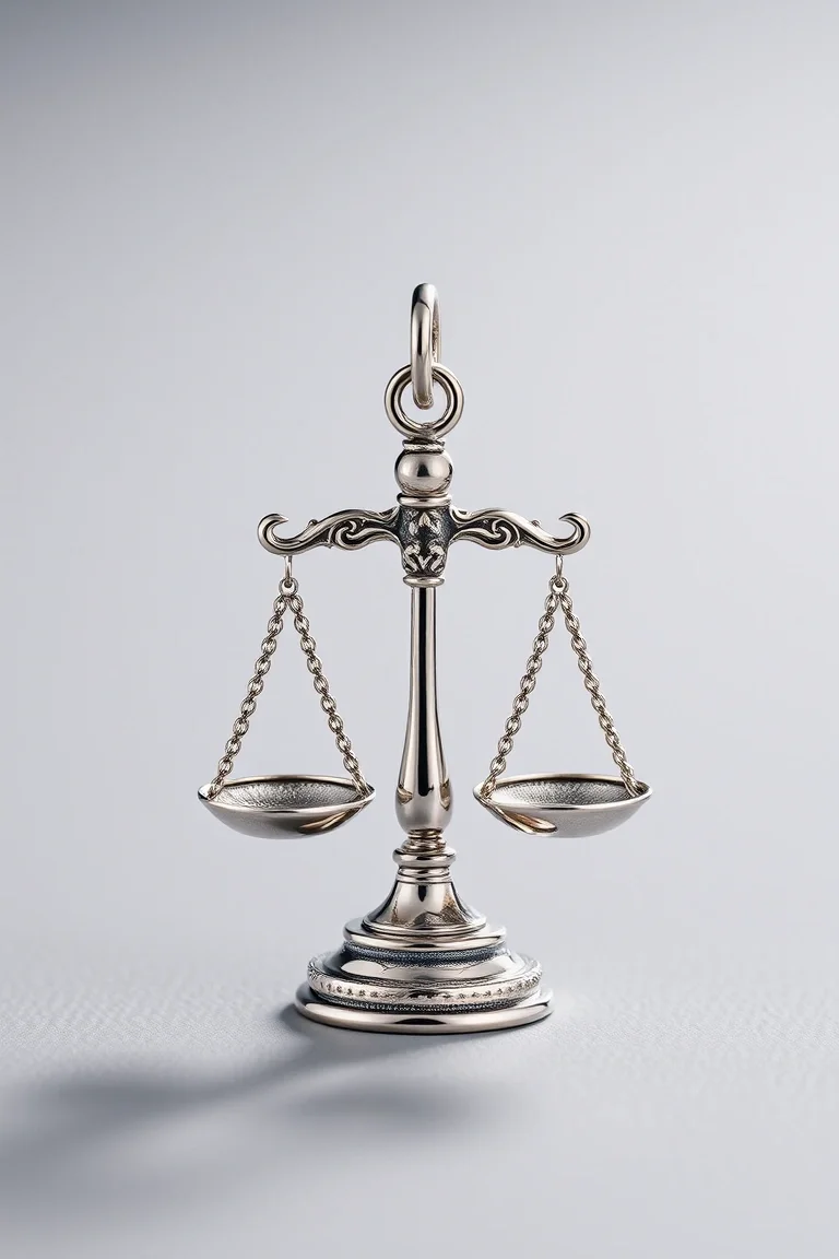 Sterling Silver Scales Of Justice