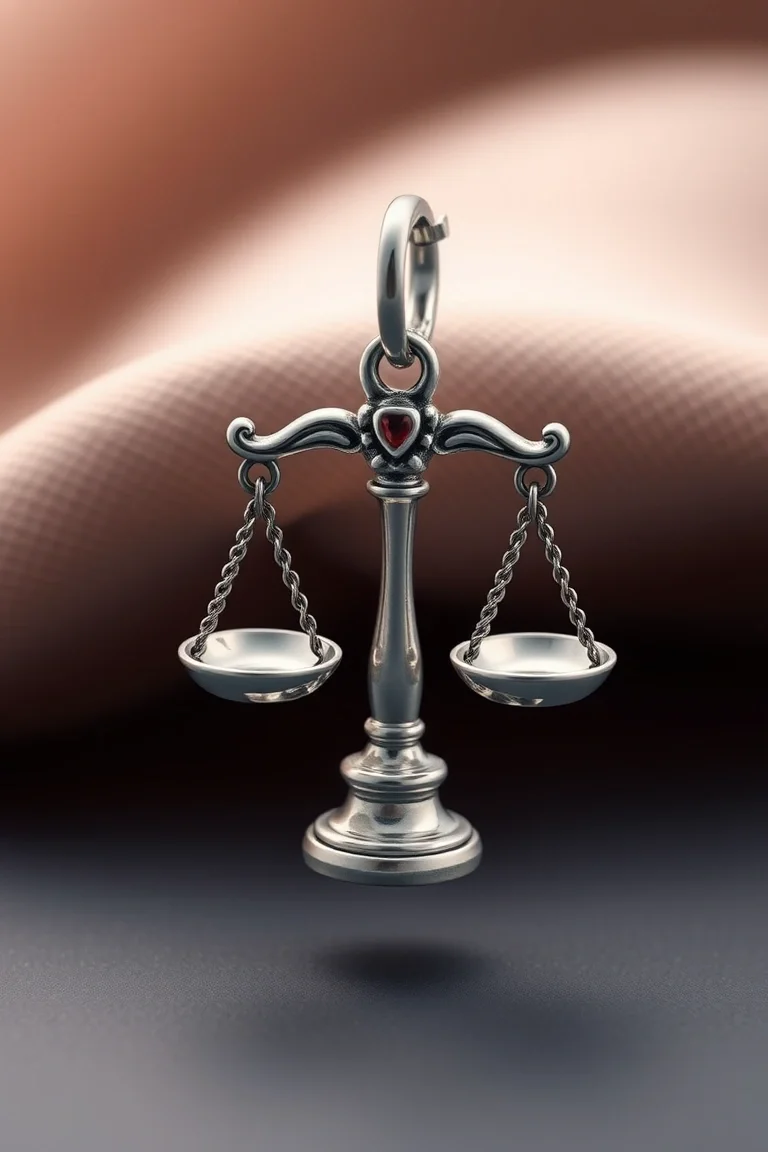 Sterling Silver Scales Of Justice