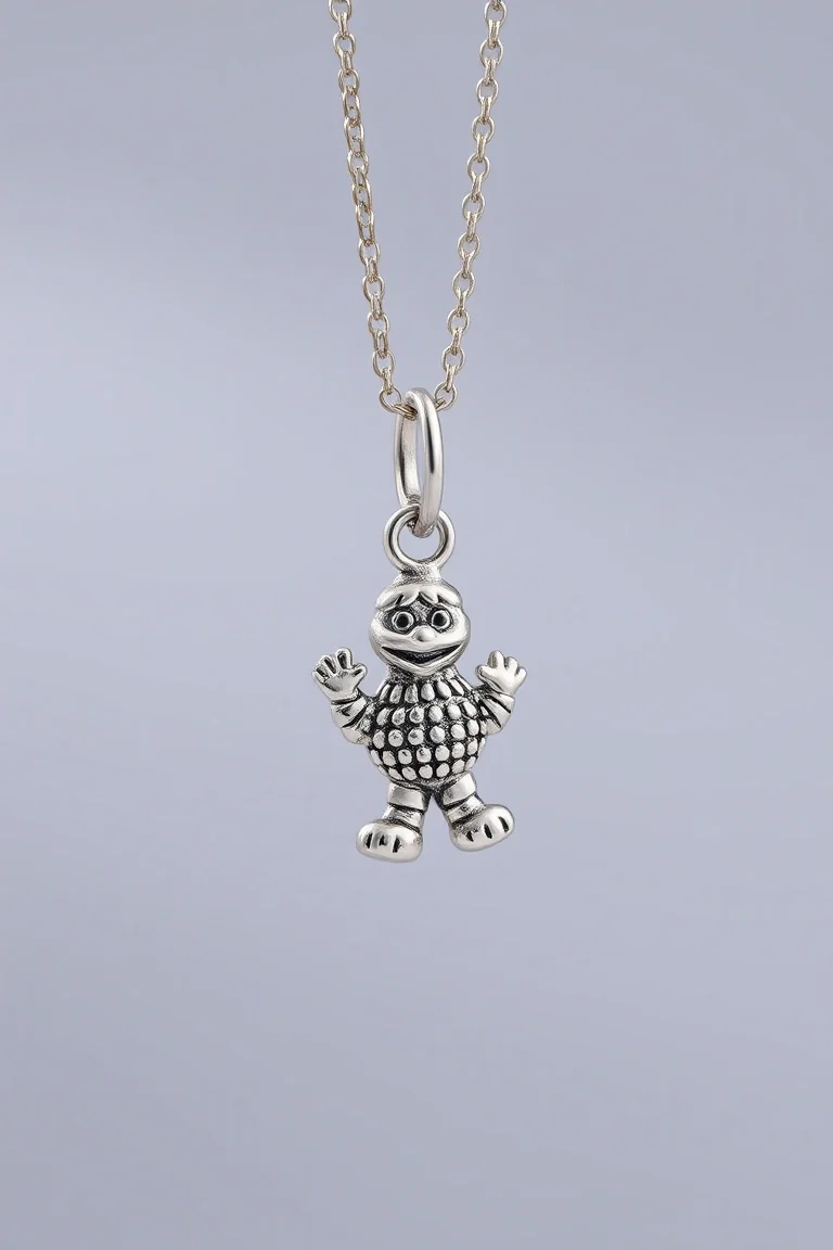 Sterling Silver Sesame St. Charm With Chain