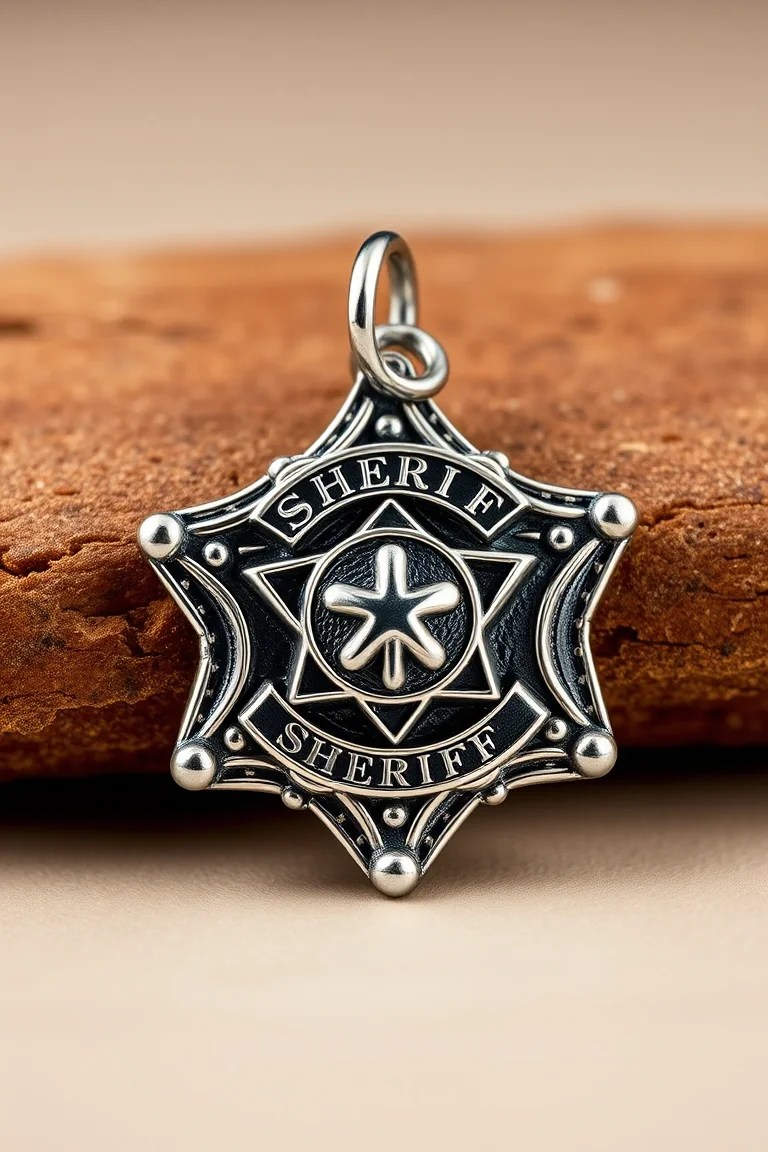 Sterling Silver Sheriffs Badge