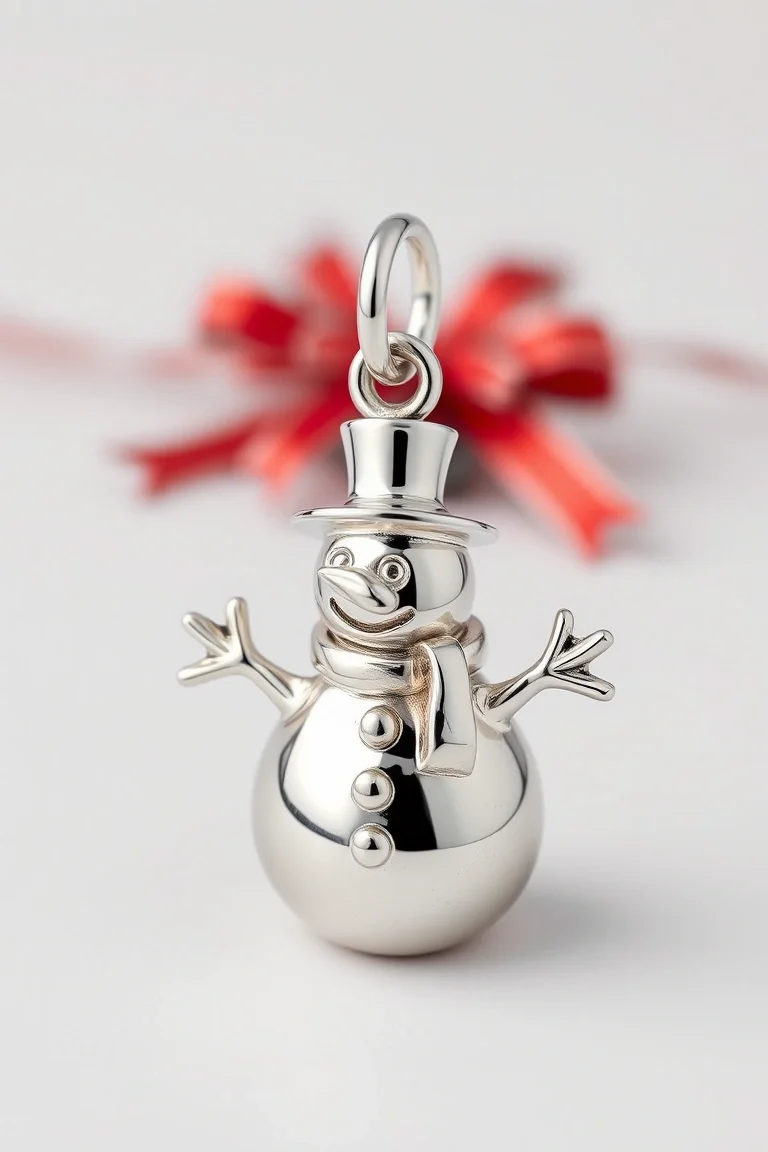 Sterling Silver Snowman