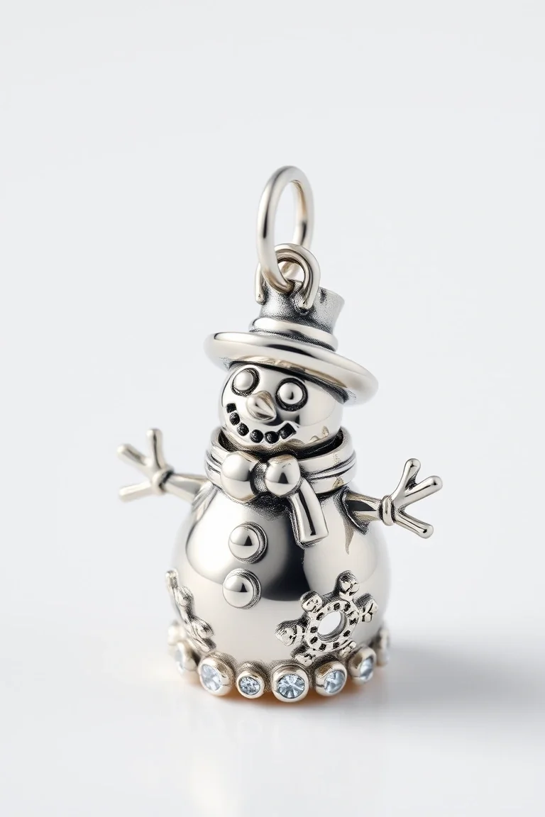 Sterling Silver Snowman