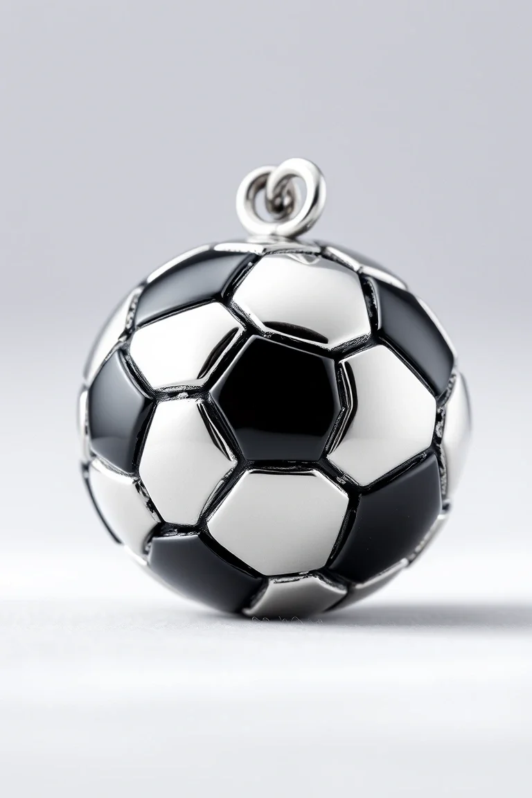 Sterling Silver Soccerball