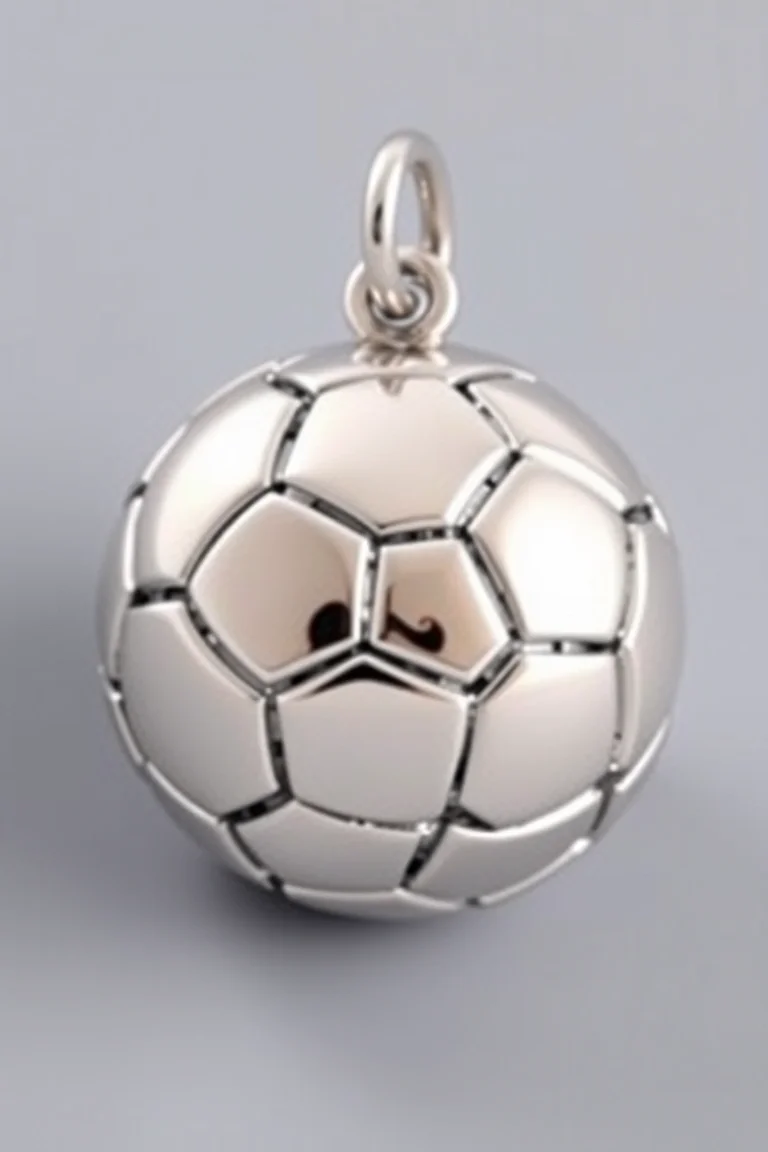 Sterling Silver Soccerball