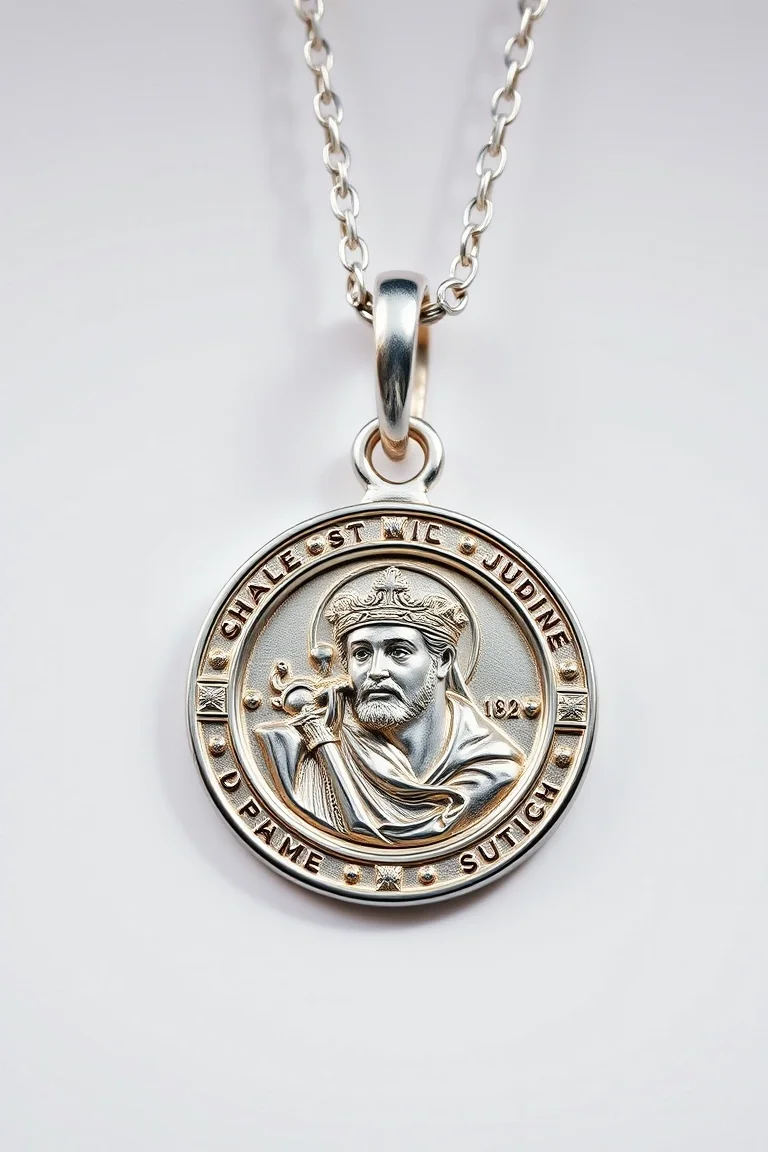 Sterling Silver St. Jude Thaddeus Medal