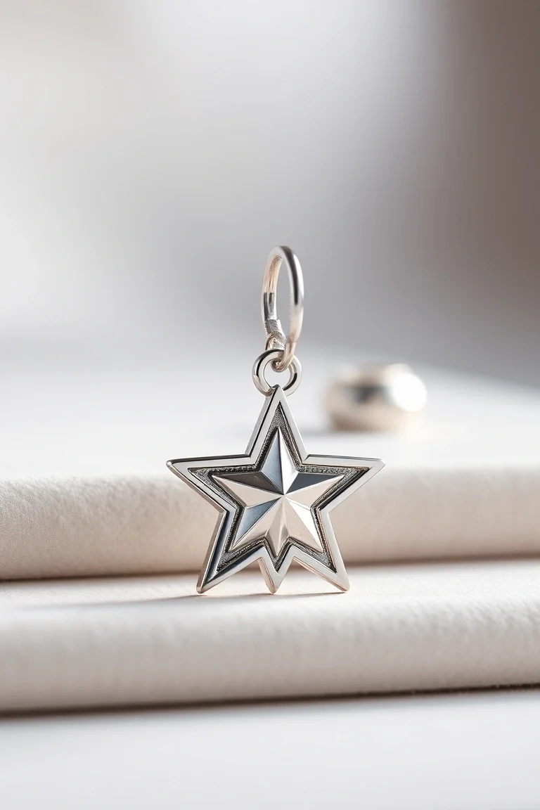 Sterling Silver Star Charmholder