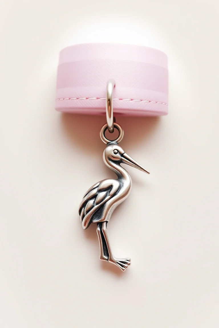 Sterling Silver Stork