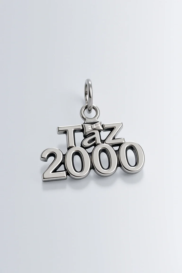 Sterling Silver Taz 2000 Charm