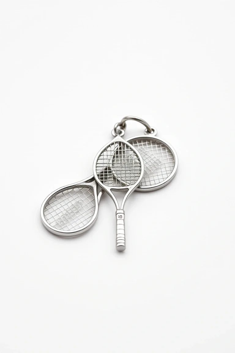 Sterling Silver Tennis Rackets