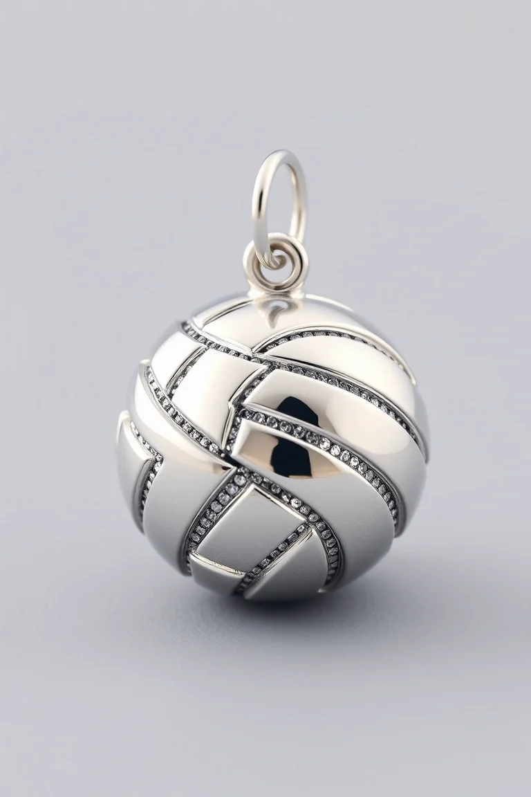 Sterling Silver Volleyball