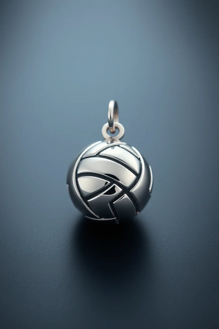 Sterling Silver Volleyball