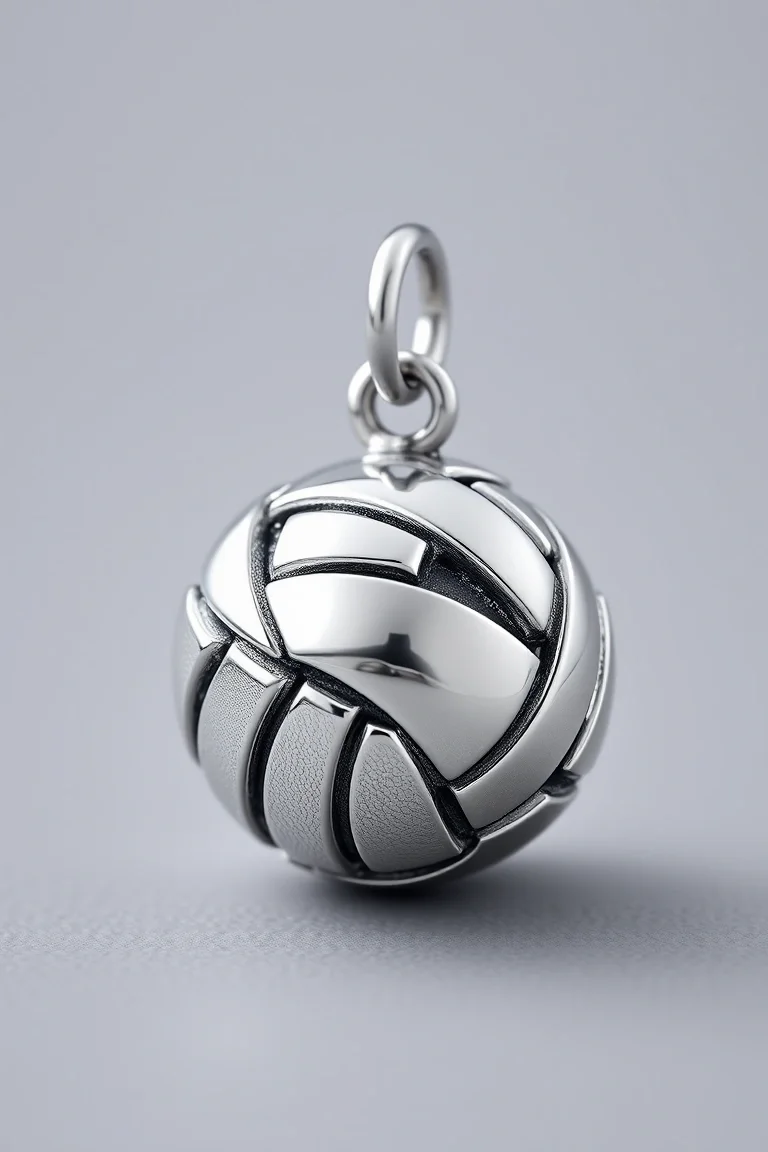 Sterling Silver Volleyball
