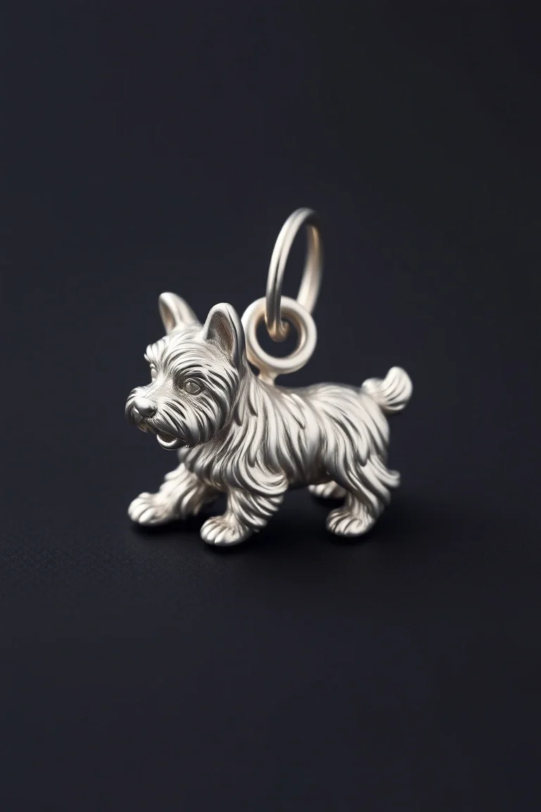 Sterling Silver Yorkshire Terrier Polished