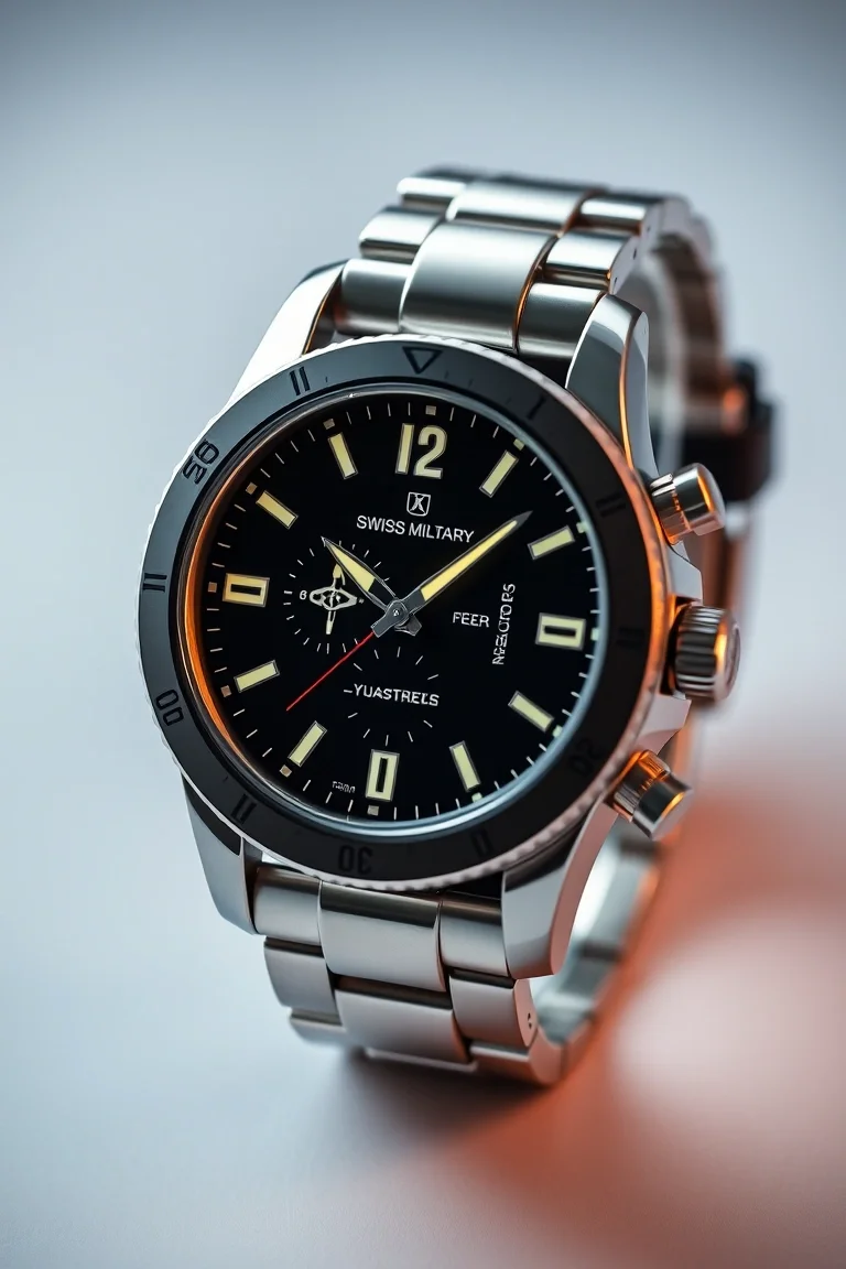 Swiss Military Quartz Analog Watch, Luminous Hands/Marking
