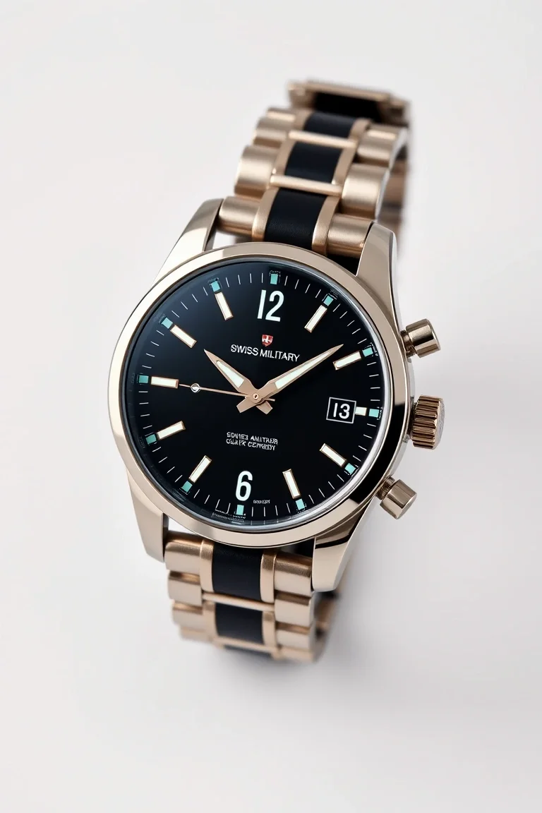 Swiss Military Quartz Analog Watch, Luminous Hands/Markings
