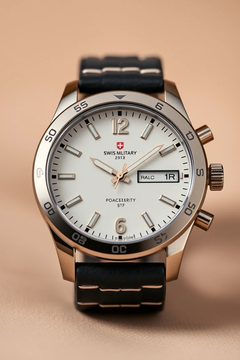 Swiss Military Quartz Analog Watch, Turning Bezel