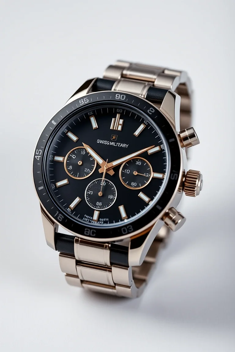 Swiss Military Quartz Analog/Chronograph, 1/10 Stop Watch