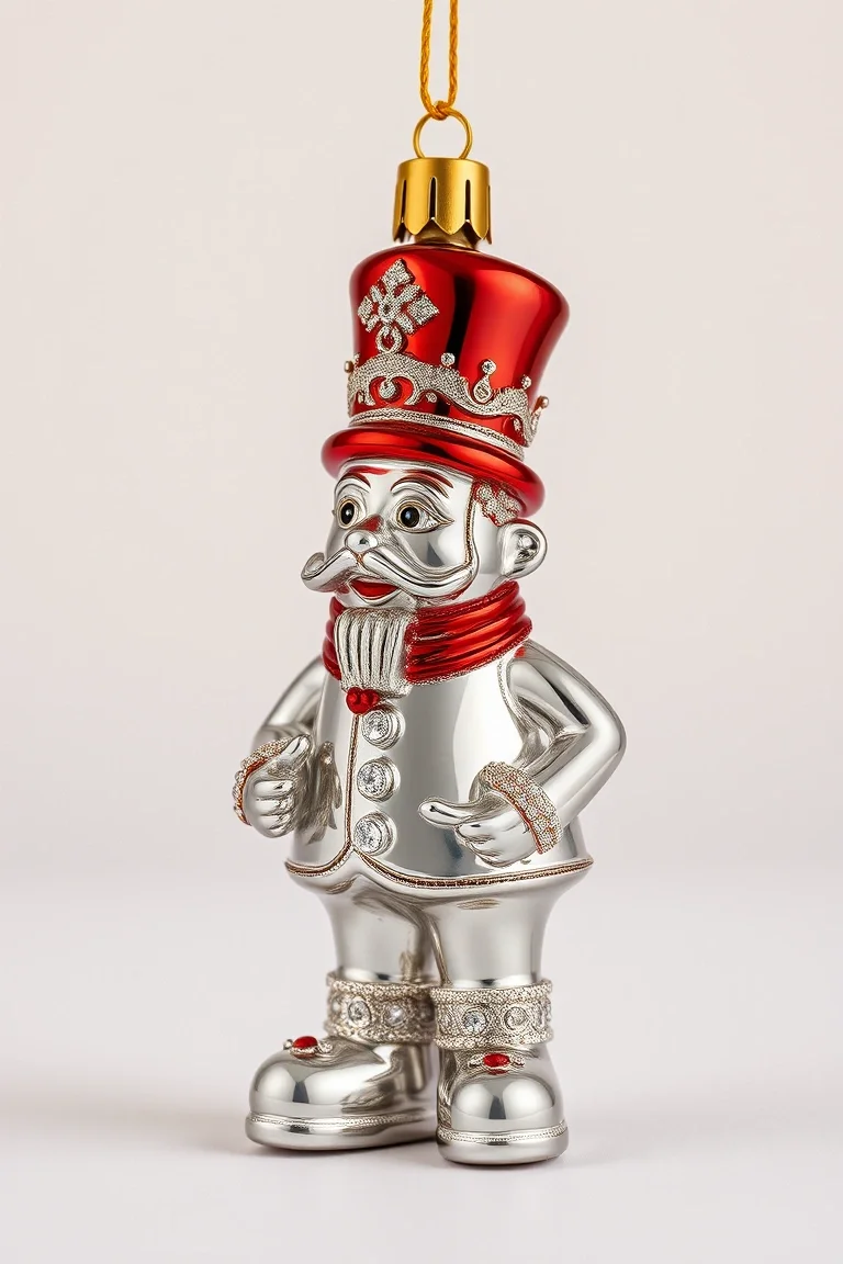 Tin Man - Polonaise Collection: Glass Christmas Ornaments