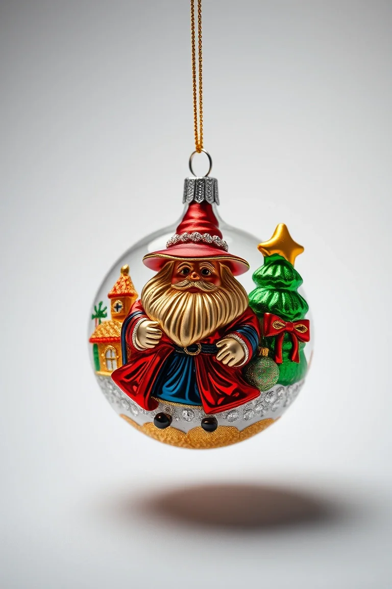 Wizard Of Oz - Polonaise Collection: Glass Christmas Ornaments